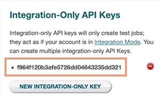Integration-Only Key